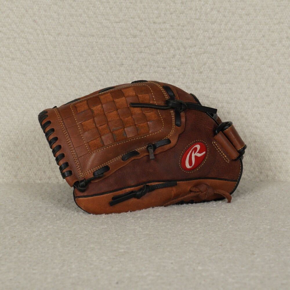 Rawlings 12.5" Baseball Glove RBG36TBR LHT Leather Softball Recreational Adult